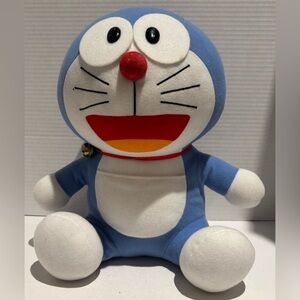 Vintage Antique Doraemon Fujiko-Pro 1970 Plush 12” Stuffed Toy Anime VGUC